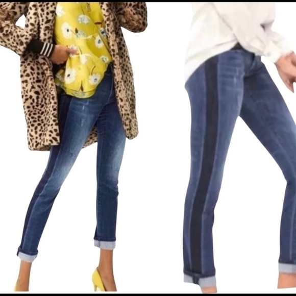 CAbi Denim - Cabi #3750 Tuxedo High Straight Jeans, Size 2